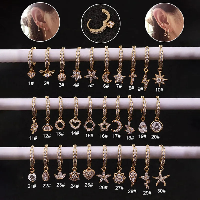 Elevate Your Style with Our Fine Rod Gunfire Ear Cuff Flower Earrings