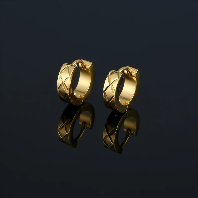 Elevate Your Style with Geometric Stainless Steel Earrings