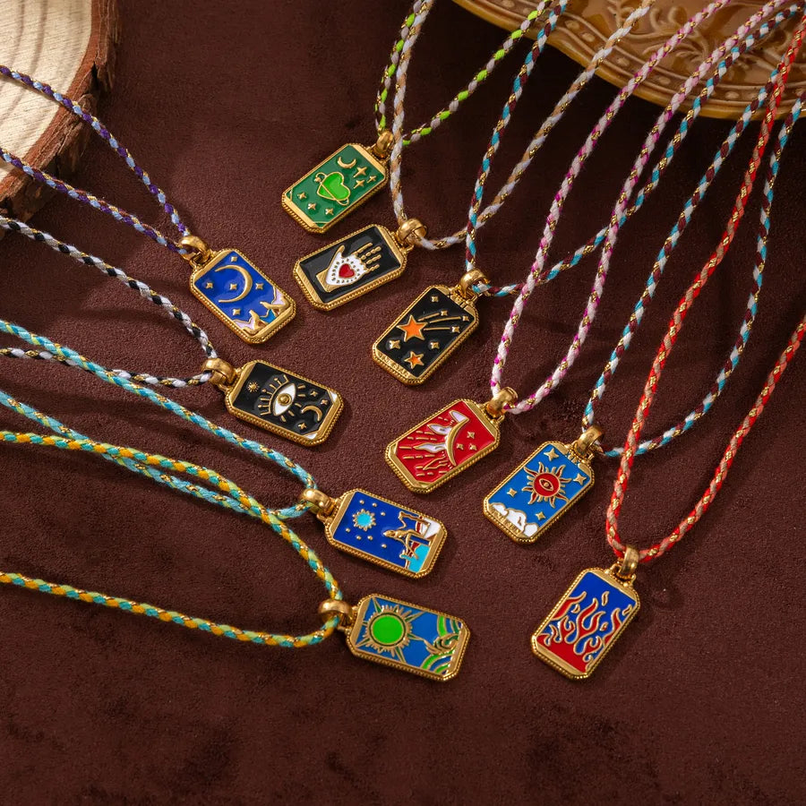 Discover the Allure of the Colorful Oil Drop Zircon Demon Eye Necklace