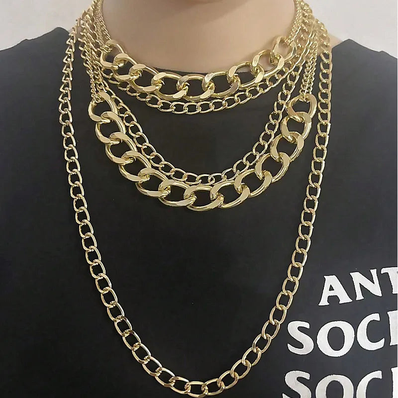 Elevate Your Style with the Fashionable Gold Multi-Layer Tassel Necklace