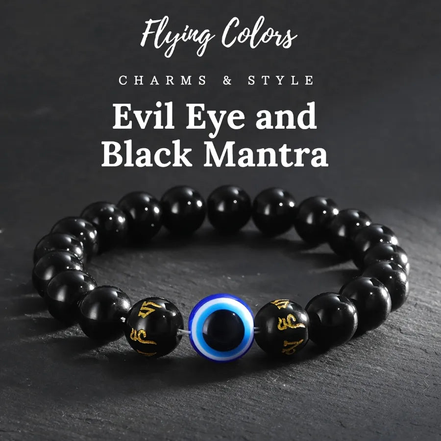 Elevate Your Style with the Men's Blue Evil Eye Beaded Bracelet