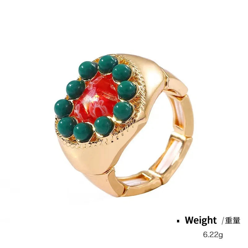 Discover the Elegance of Our Heart-Shaped Elastic Ring for Women