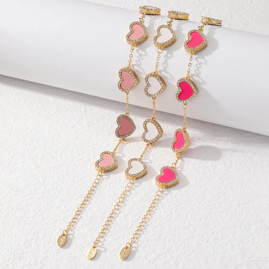 Discover the Elegance of the Diamond Encrusted Heart-Shaped Bracelet