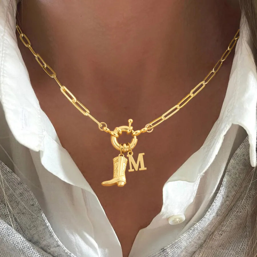 Explore Elegance with the Waterproof Non Tarnish Women's Pendant Necklace