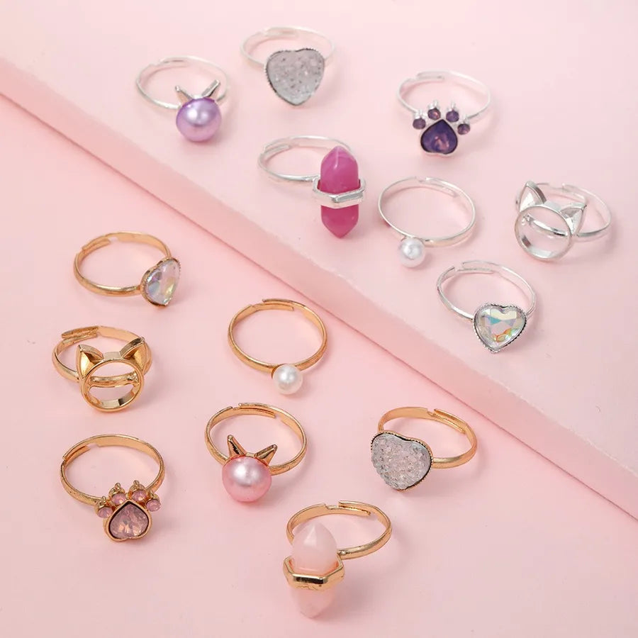 Discover the Timeless Charm of Our Eco-Friendly Children's Open Ring Hollow Heart Bear