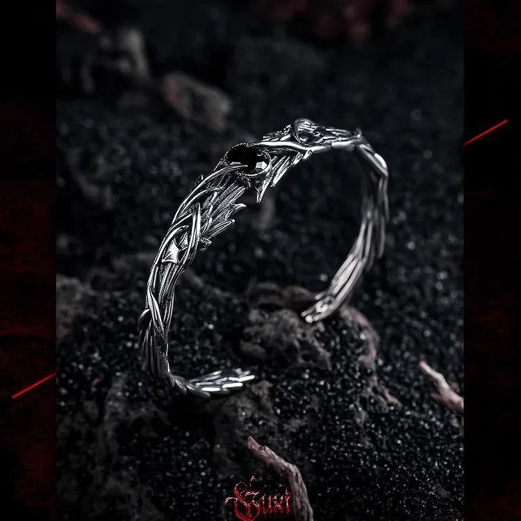 Discover the Elegance of the Lingying Dark Style 925 Silver Bracelet