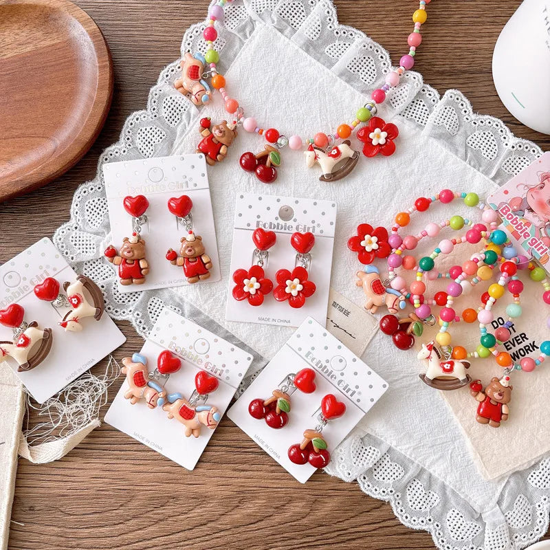 Enchanting Charm: The Cute Cartoon Princess Ear Cuffs for Young Royals