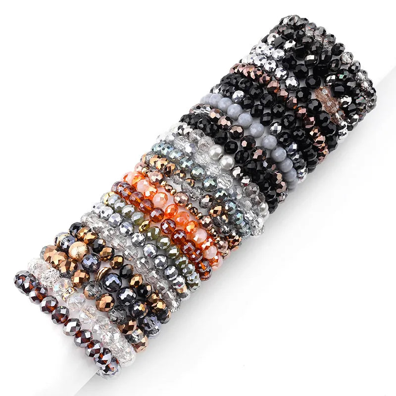 Discover the Elegance of Fashion Geometric Beaded Crystal Bracelets