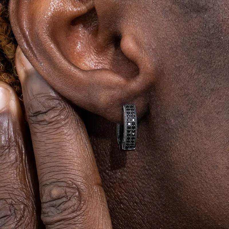 Elevate Your Style with KC Gold Plated Gun Black Plated Earrings