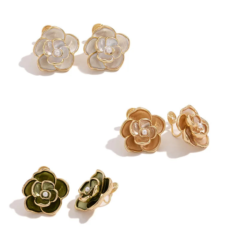 Discover the Elegance of Green Camellia Earrings for Women