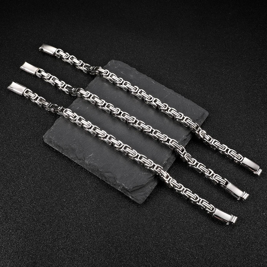 Discover the Elegance of the Upgraded Magnetic Titanium Steel Splicing Emperor Chain Bracelet