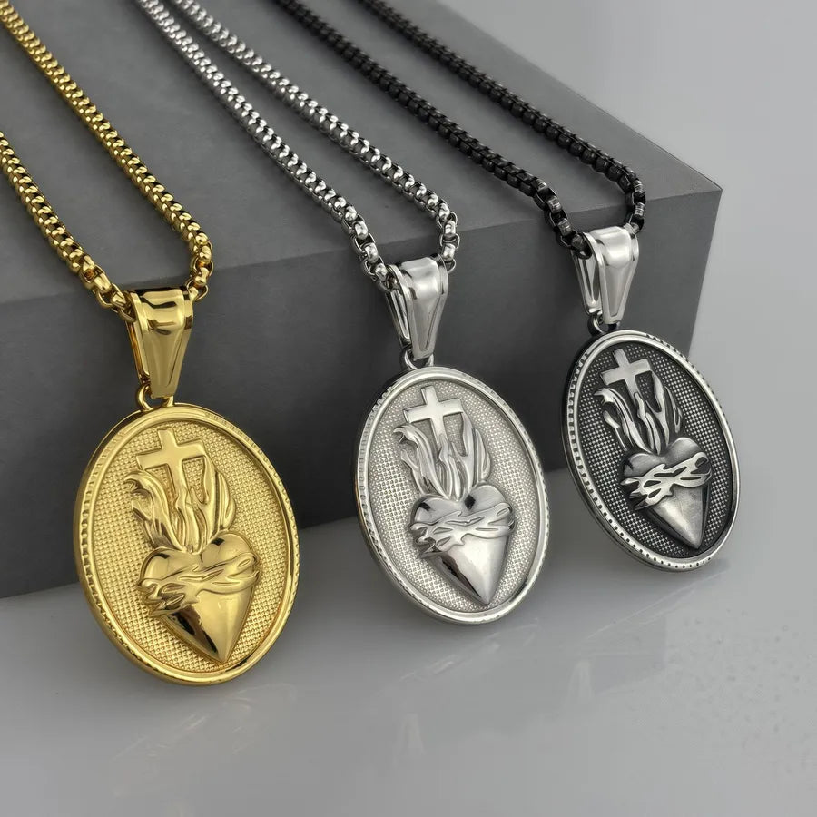 Discover the Timeless Elegance of the Vintage Stainless Steel Mythical Culture Pendant Necklace