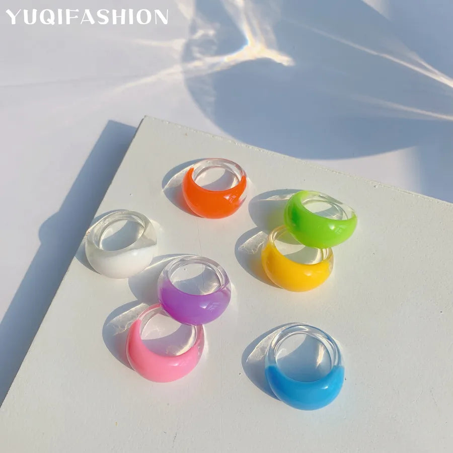 Elevate Your Style with Our Fashionable Resin Ring for Women