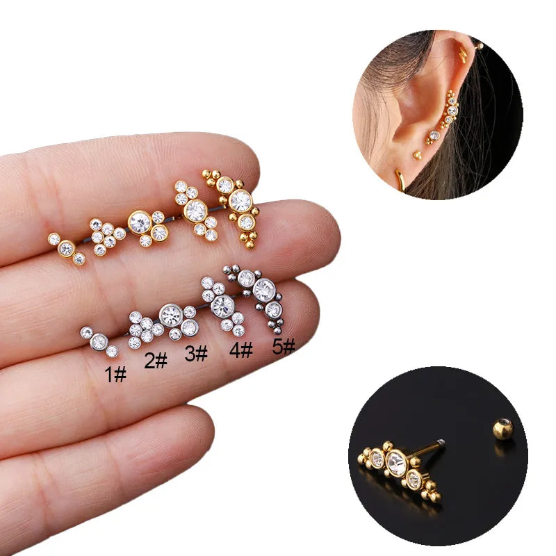 Elevate Your Style with Stainless Steel Ear Bone Studs