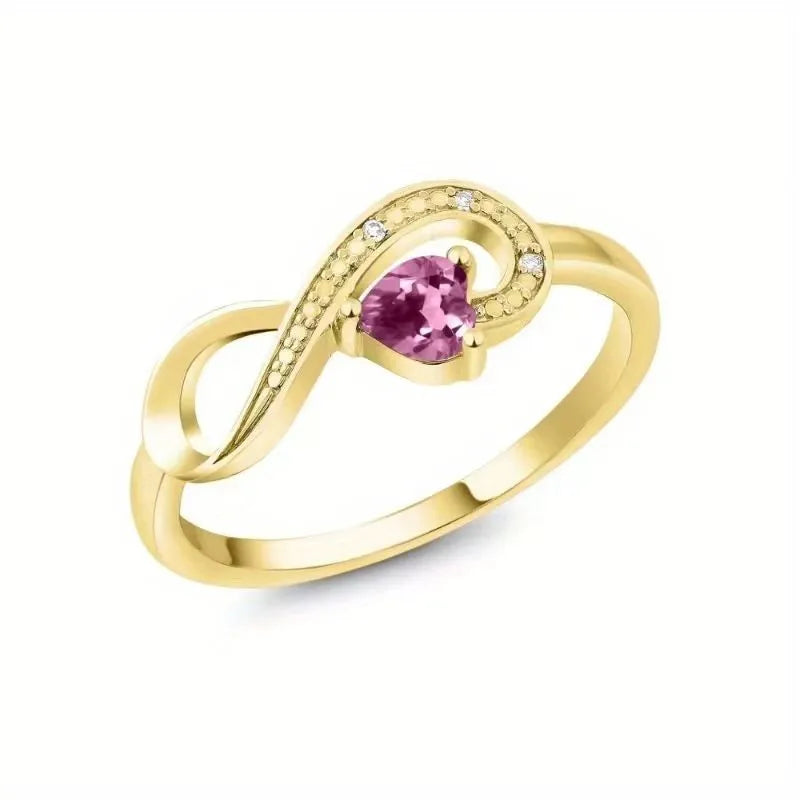 Elevate Your Style with the Geometric Alloy Diamond Ring