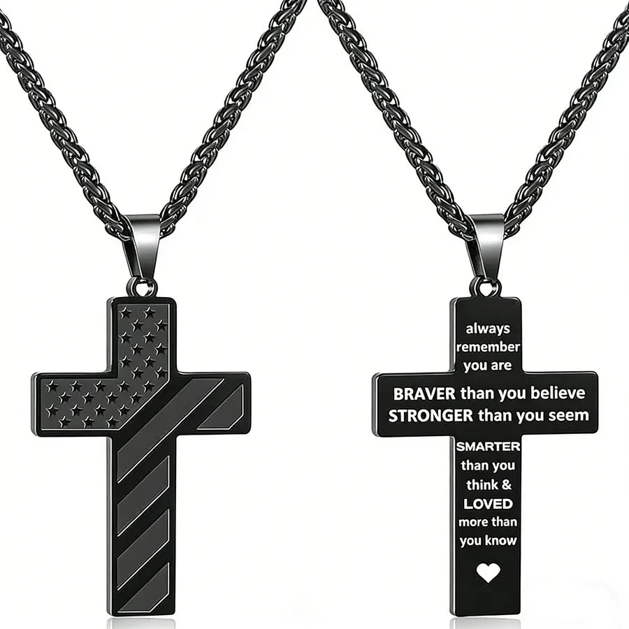 Discover the Trendy Stainless Steel Cross Necklace: A Perfect Gift for Him