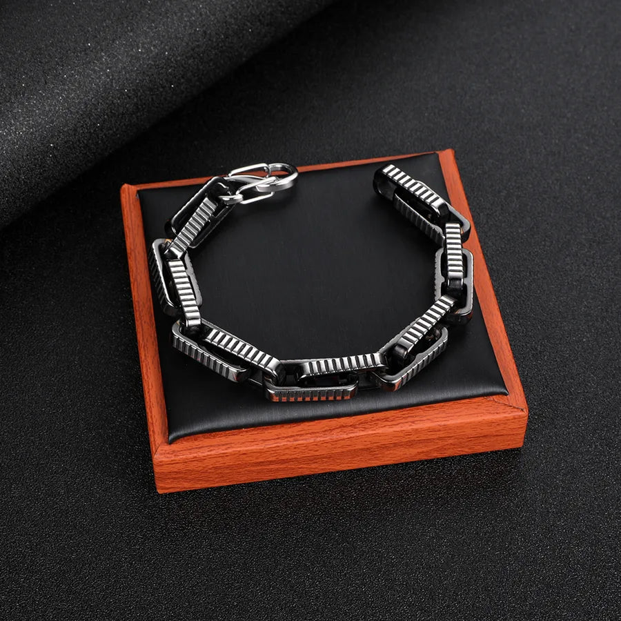 Elevate Your Style with the 304 Stainless Steel Oval Jewelry Bracelet