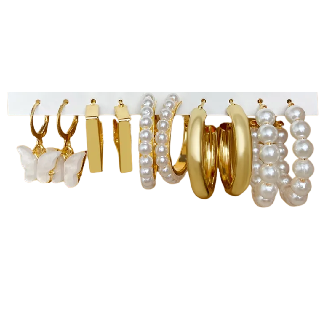 flavouredlove 5 pairs Combo Earrings for Women - FLA1066