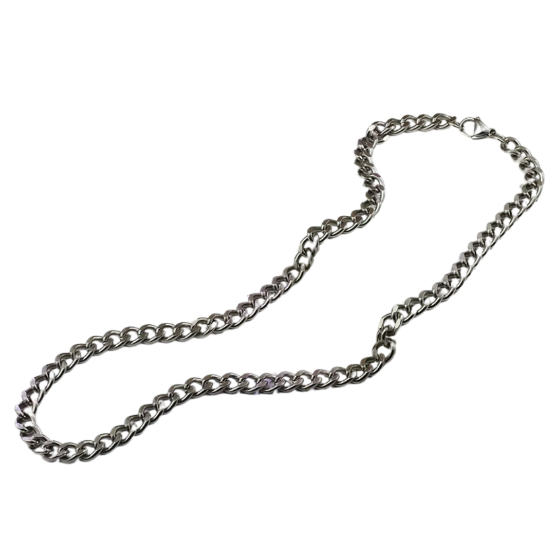 flavouredlove Vintage Style Solid Color Stainless Steel Men's Necklace - FLA1106