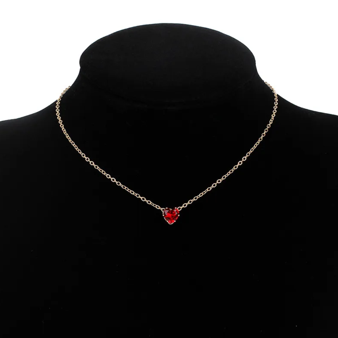 flavouredlove Simple Style Lock Alloy Cable Chain heart Pendant Necklace - FLA1057