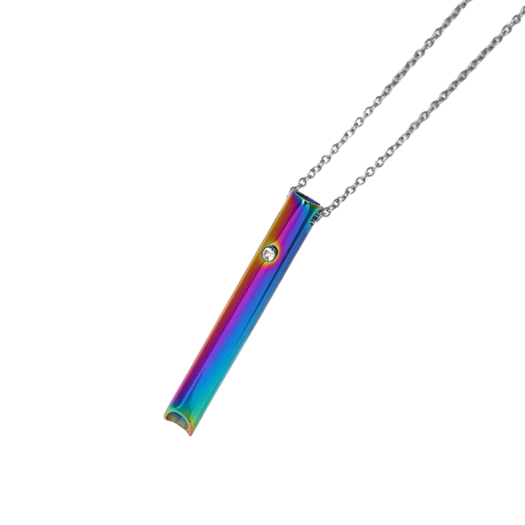 flavouredlove Customized / Personalized Samma-sati Adjustable Pendant Whistle Necklace - Multi Color - FLA1032
