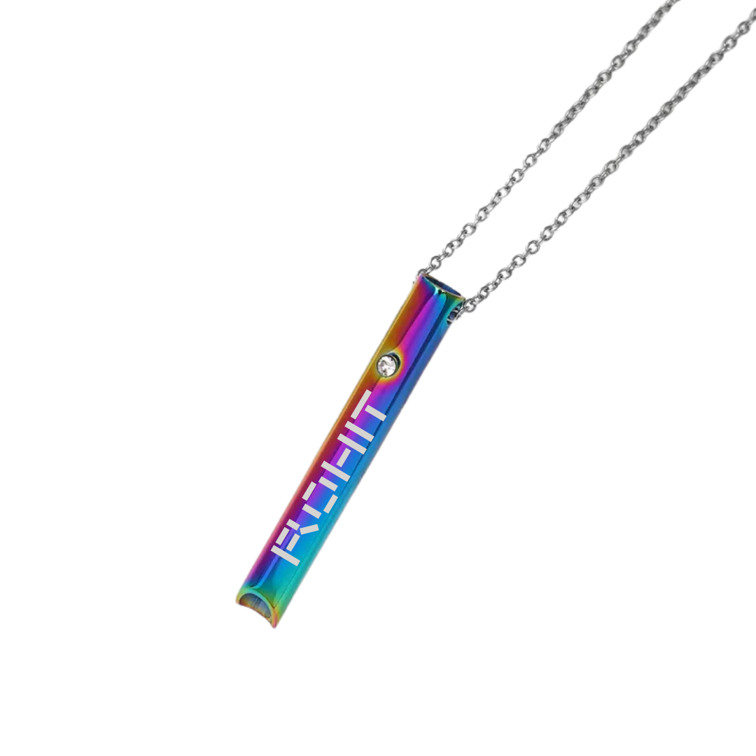 flavouredlove Customized / Personalized Samma-sati Adjustable Pendant Whistle Necklace - Multi Color - FLA1032
