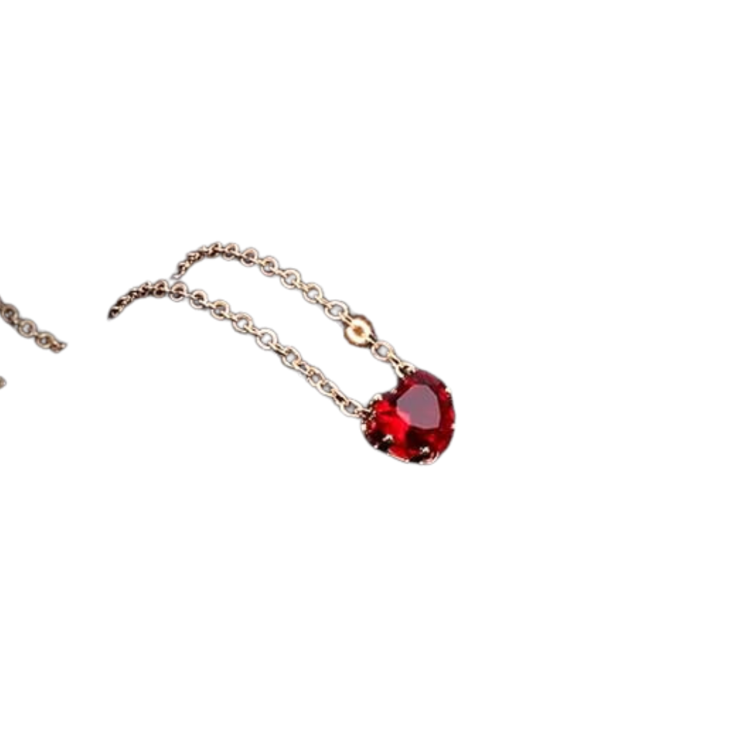 flavouredlove Simple Style Lock Alloy Cable Chain heart Pendant Necklace - FLA1057