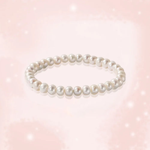 Elegant Solid Color Freshwater Pearl Women's Bracelets