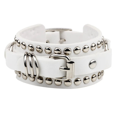 retro simple style jigsaw alloy buckle unisex wristband