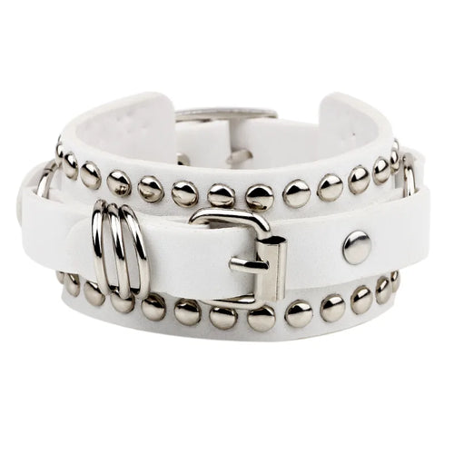 retro simple style jigsaw alloy buckle unisex wristband