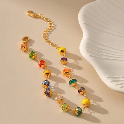 sweet geometric copper plating 18k gold plated bracelets