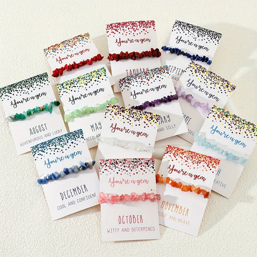 Elegant Fashionable Natural Stone Beaded Bracelet For Women Colorful Handmade Cord Jewelry Simple Design Online Store