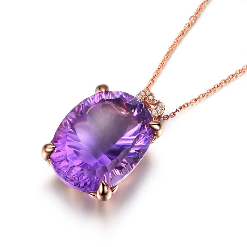 simple style oval water droplets copper plating artificial gemstones rings earrings necklace