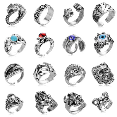 Hip-Hop Crown Alloy Unisex Open Rings