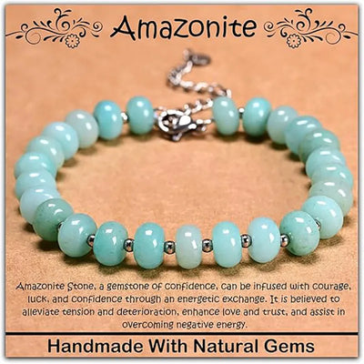 Simple Style Unisex Bracelets Featuring Crystal Inlay and Natural Stone Material with Beading Craftsmanship