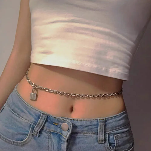 Wholesale Jewelry Lock Alloy Waist Chain