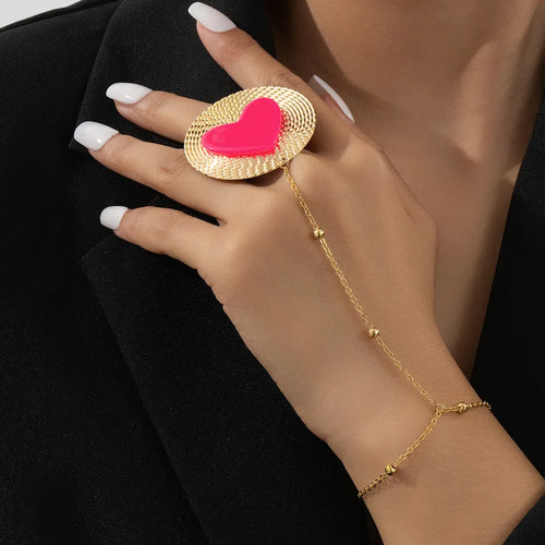 Elegant Fashionable High-End Design Ladies Ring For Dates Parties Festivals Perfect Gift For Girlfriend Iron Material Women's Bracelet