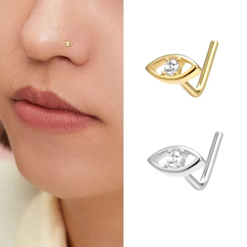 S925 Sterling Silver Nose Studs Zirconia Nose Piercing Fashionable Piercing Jewelry Unisex Star Pattern Wedding Birthday Festival