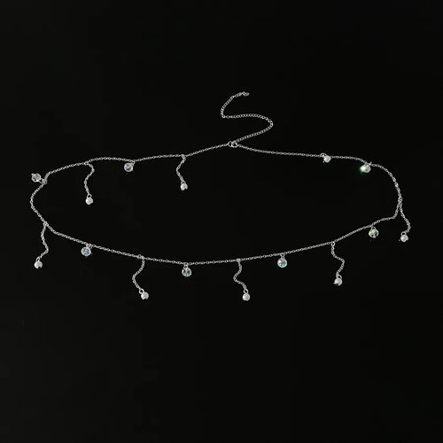 Elegant Simple Style Shiny Round Alloy Pearl Women's Waist Chain