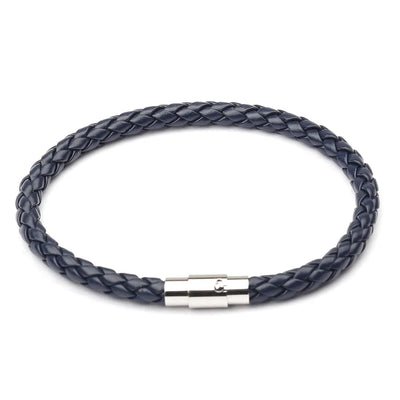 commute geometric stainless steel pu leather plating unisex bracelets