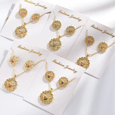 Dragonfly Jewelry Set for Women in Copper with 18K Gold Plated Water Plating and Rhinestone Inlay, Cable Chain