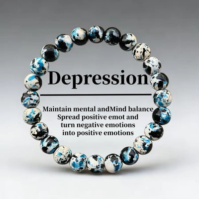 Round Natural Stone Bracelets for Couples with Twisted Rope Chain Featuring Beading Craftsmanship