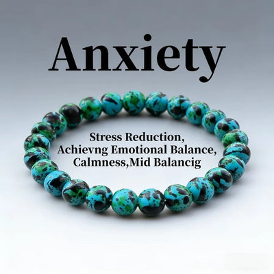 Round Pattern Natural Stone Bracelets Featuring Beading Craft with Twisted Rope Chain Material for Couples