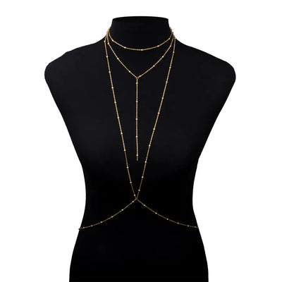 fashion solid color alloy plating body chain