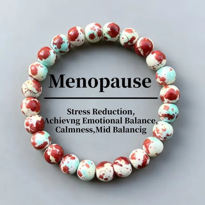 Round Pattern Natural Stone Bracelets for Couples Featuring Beading Craft with Twisted Rope Chain Material