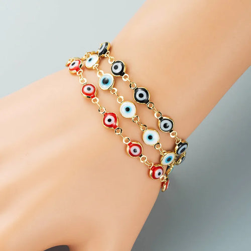 Copper Geometric Artificial Gemstones Copper Bracelets