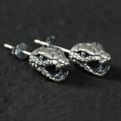 Retro Silver Plated Snake Ear Cuff Unisex Cute Simple Fashion Animal Pattern Copper Jewelry Earrings Unique Personality Accessory