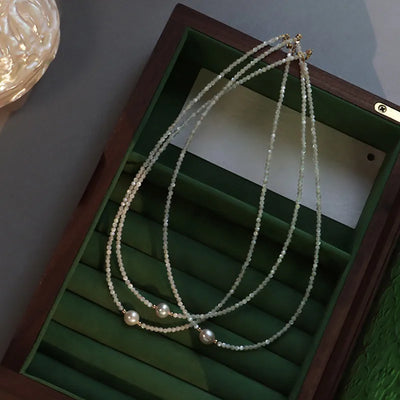 simple style geometric freshwater pearl necklace
