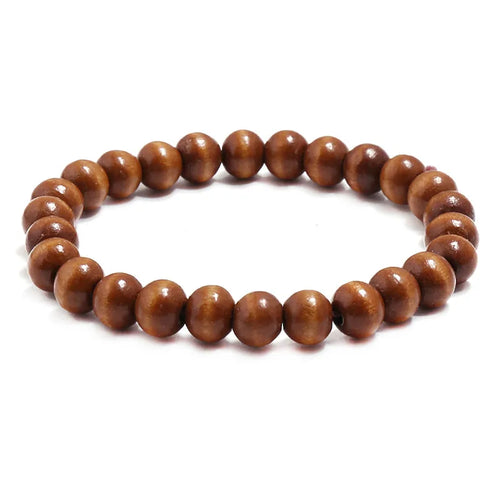 simple style geometric wooden beads wholesale bracelets