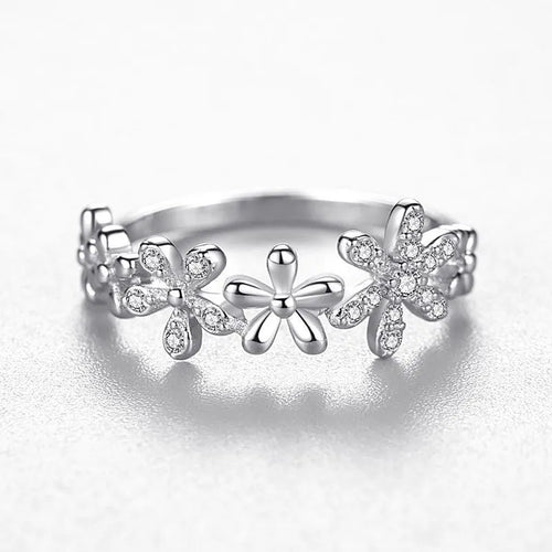 925 Sterling Silver Rings Flower
